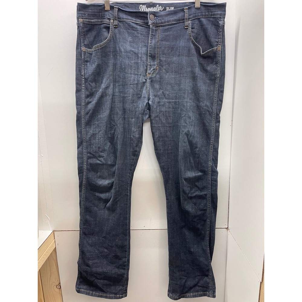 Wrangler Retro Slim Boot Jeans Mens 38x34 Dark Wash Indigo 77MWZDX Stretch Denim